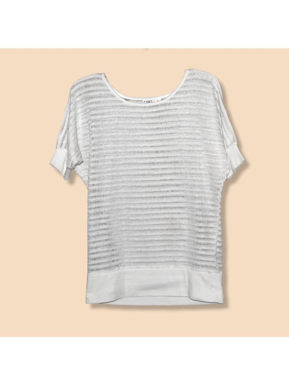 Cato Women's sz M White Blouse